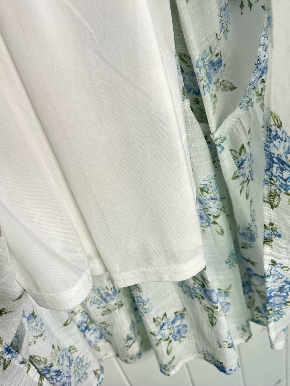 MINE Ruffle Tiered Lace Dainty Floral Dress XS-Small Cottagecore *c79 - Picture 9 of 14